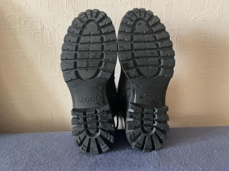 Women Ecco boots black leather 39 #7M2C