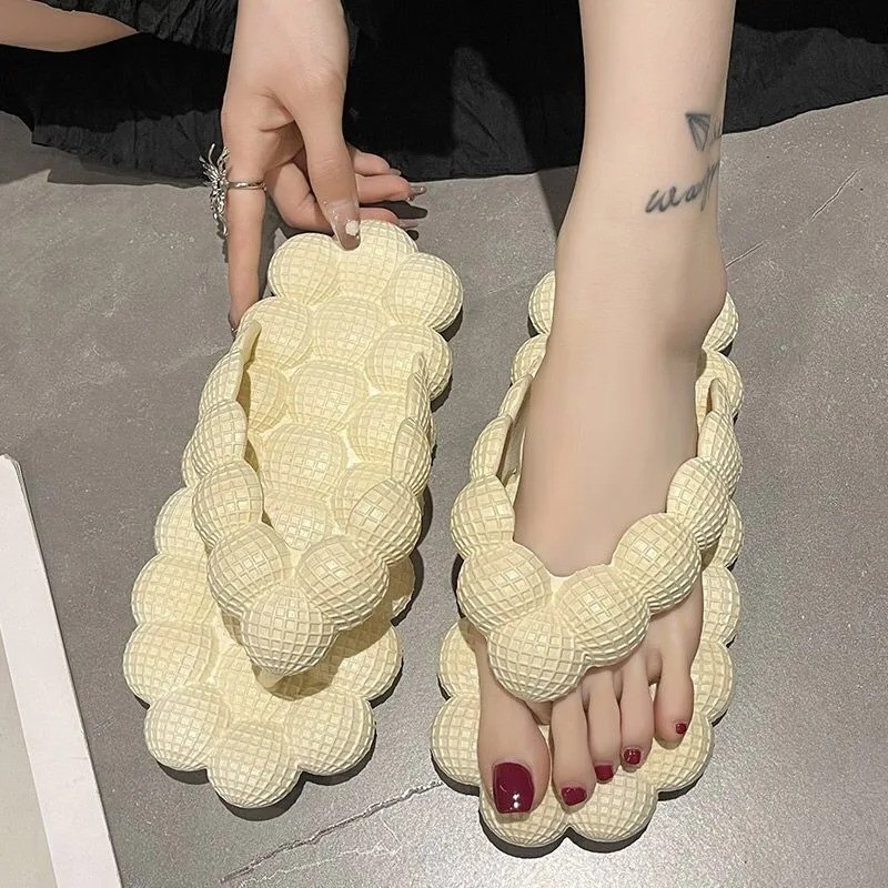 Women Massage Flip Flops Summer Non-Slip Slippers Comfort Foot Massage Sandals