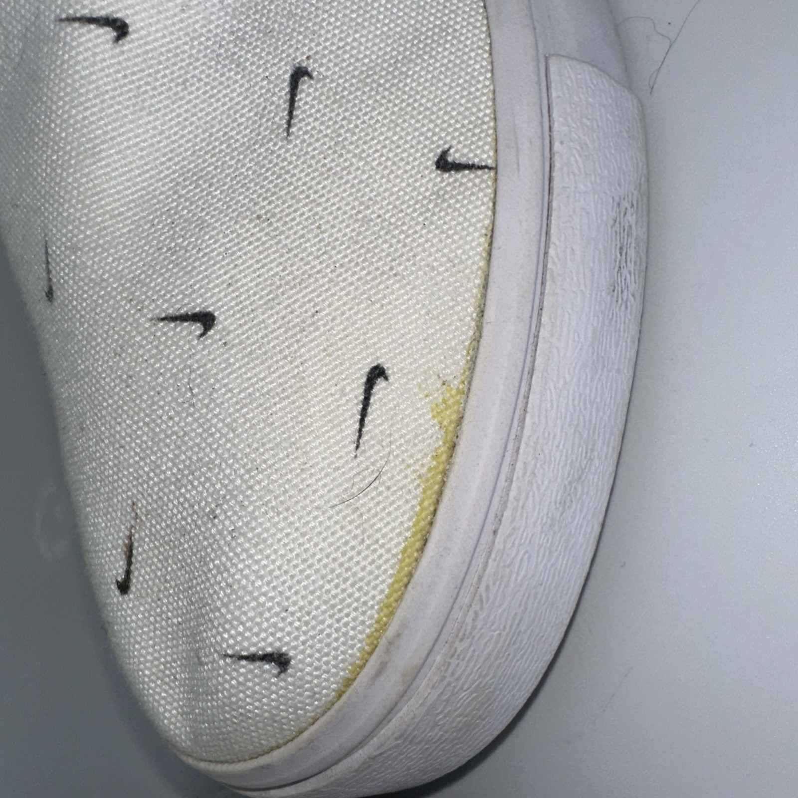 Nike Court Royale AC Slip On Swoosh Print Women’s Size 10 White Boating Golfing