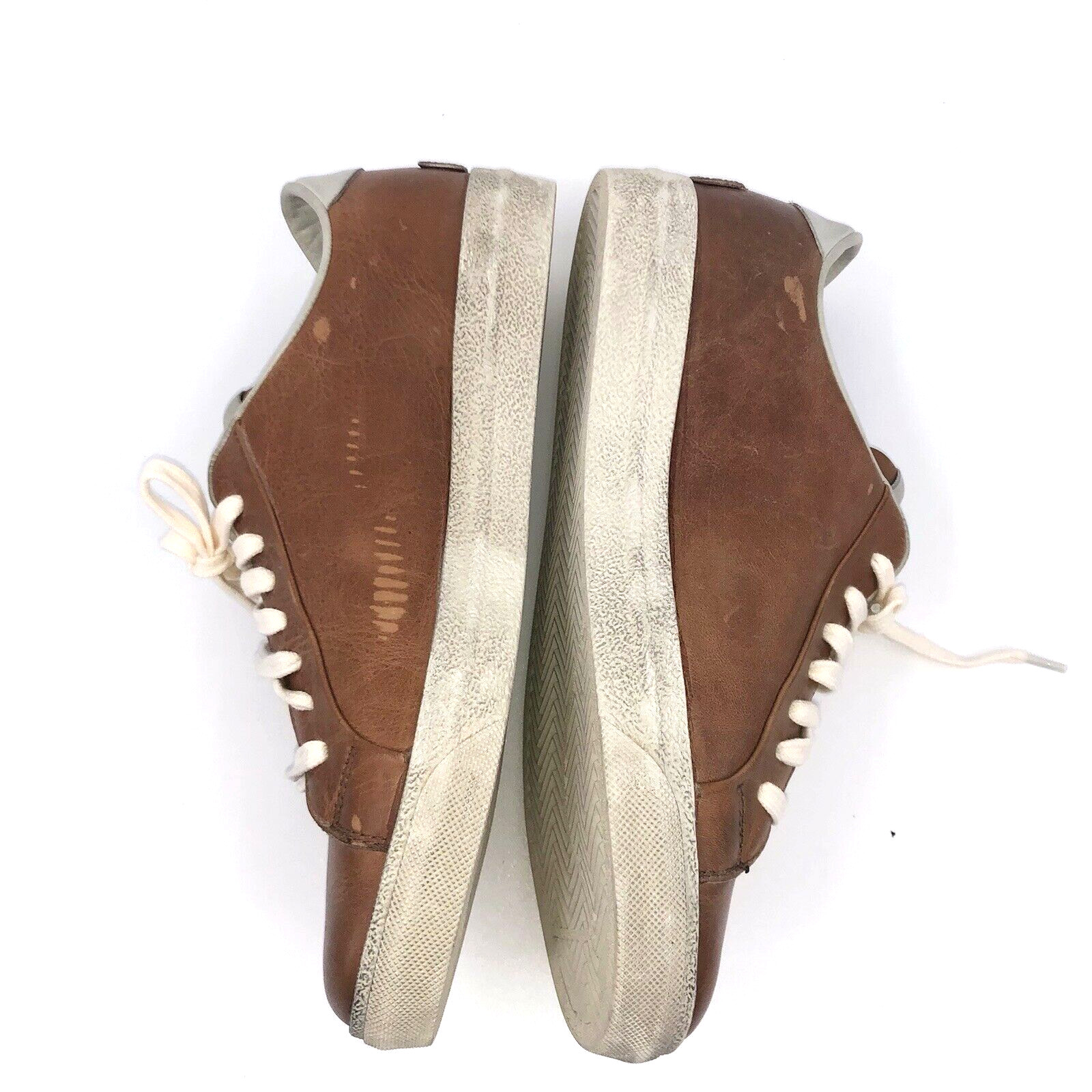 Just Cavalli Brown Leather Lace Up Unisex Shoes Sneakers Size US 7.5 EU 40