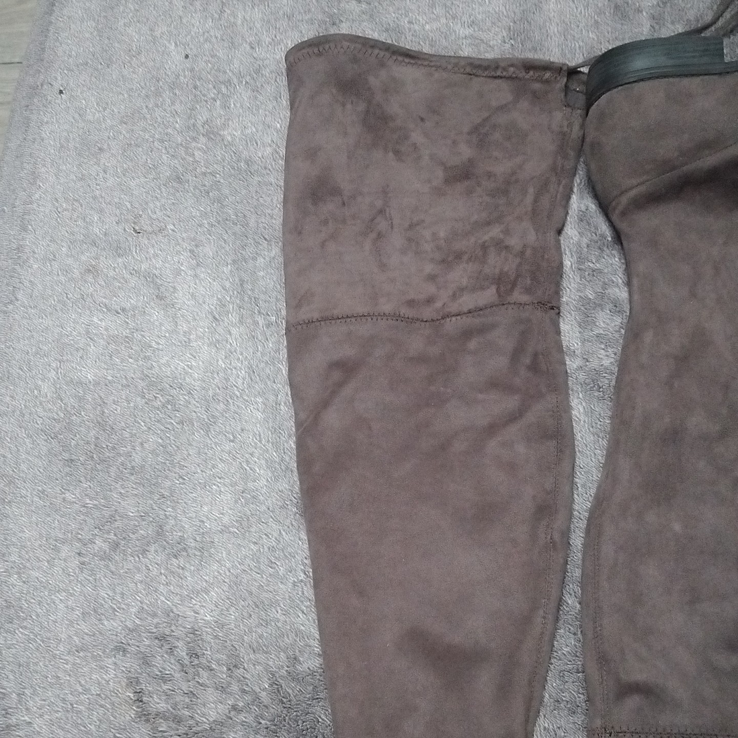 Unisa Women’s Brown Suede Knee High Riding Boots Pull-On Stretch US 10