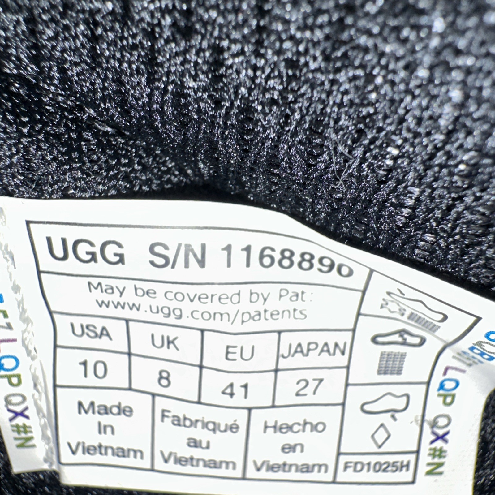 UGG Lowmel Sneaker Women’s Size US 10 Black 1168890