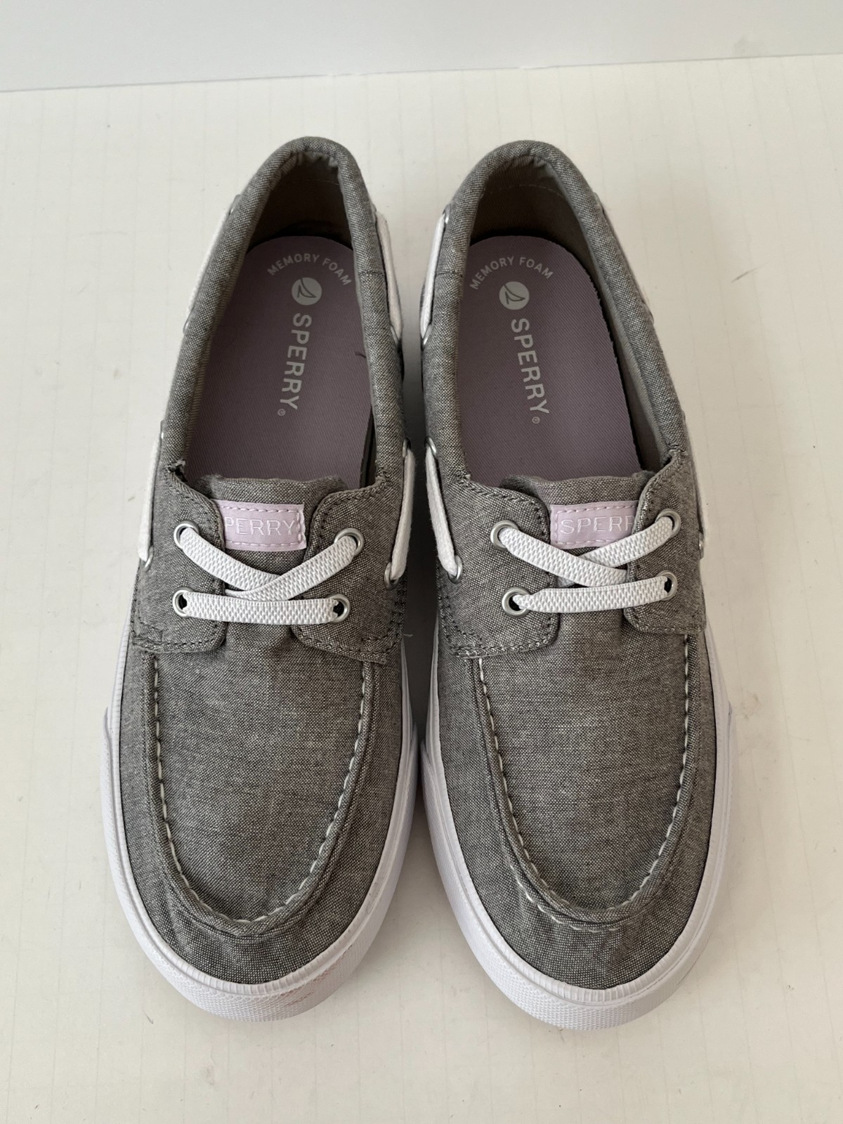 Sperry Top-Sider Bahama 3.0 Grey Platform Sneakers ~ Women’s Size 6M