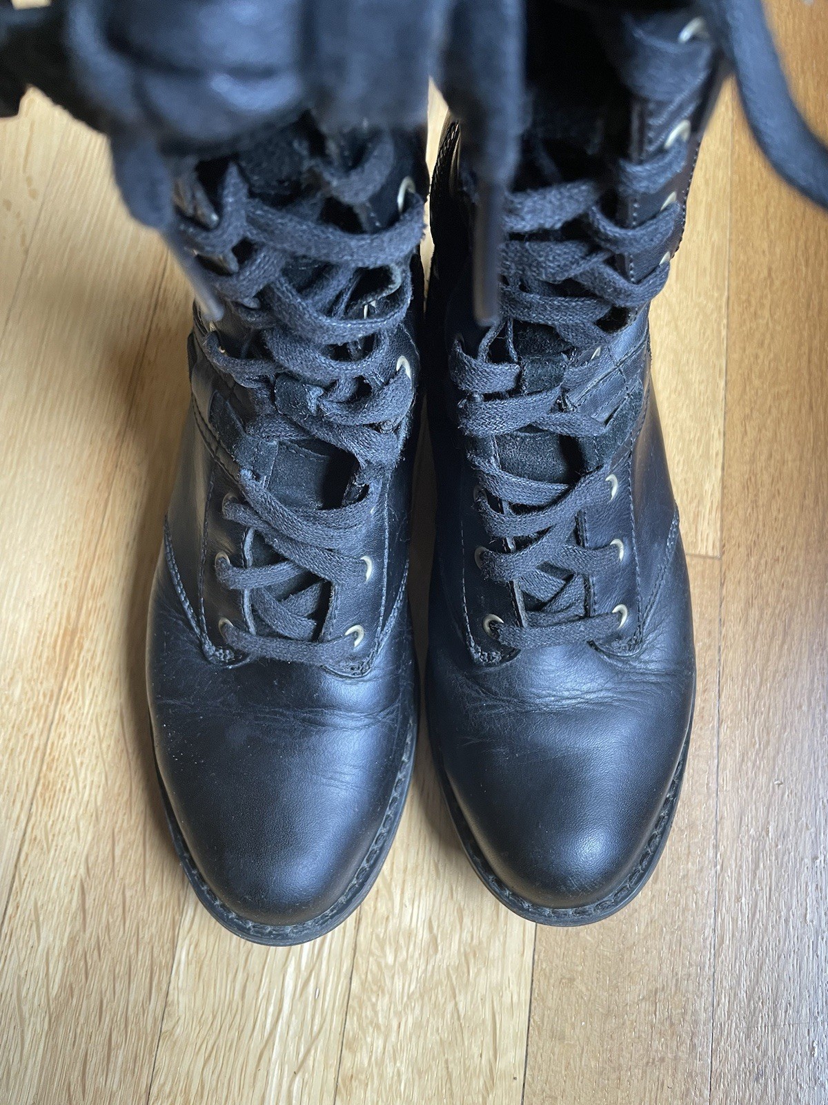 TIMBERLAND Earthkeepers Black Leather Savin Hill Boots 8543R Women Size 6