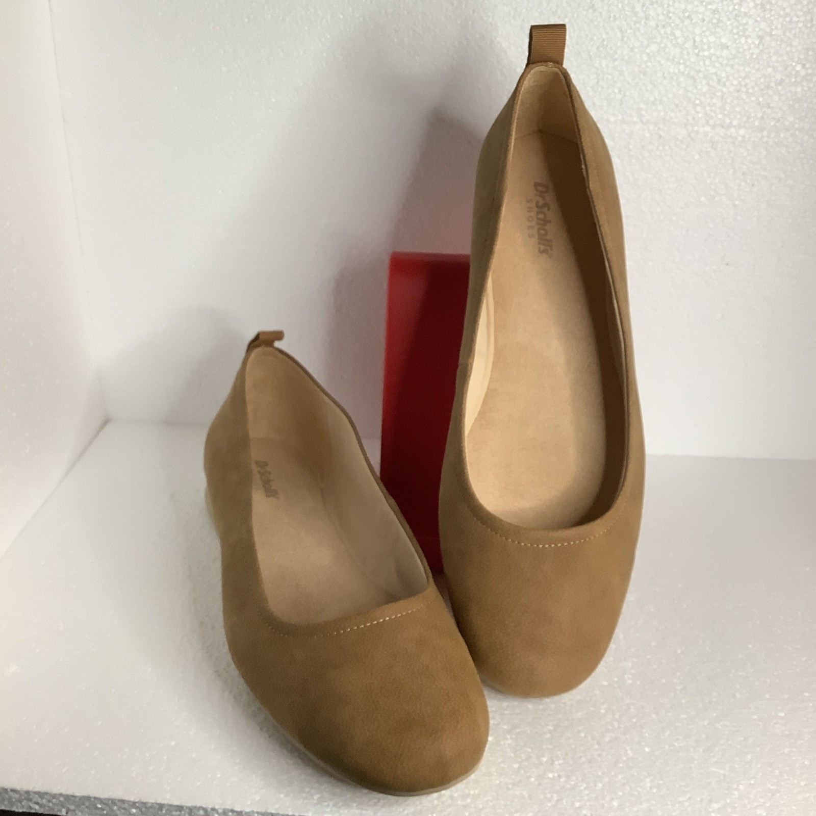 Dr. Scholl’s Women’s Brown Minimalist Slip-On Flats Pull Tab Comfort Size 11W