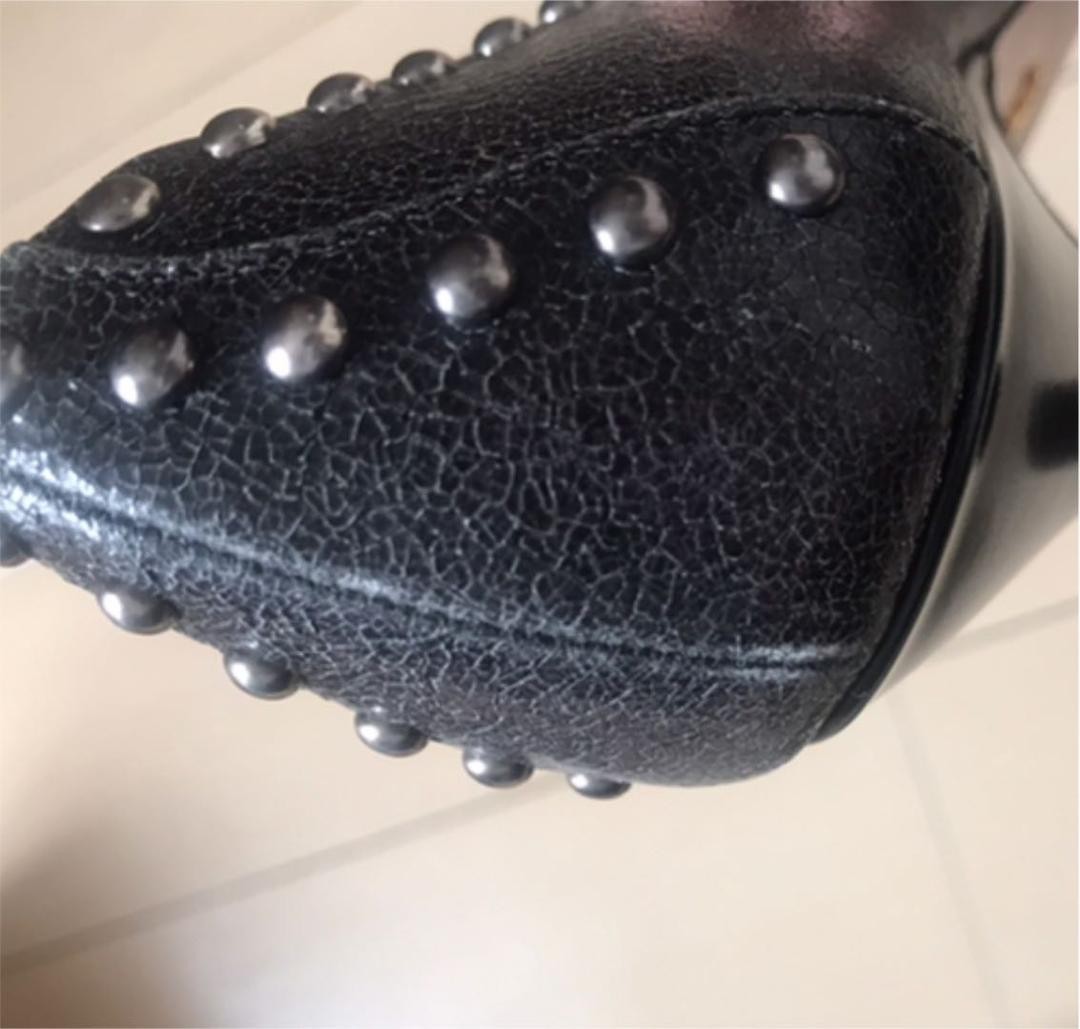 Rare PRADA Studded Black Pumps Size 35 US 5.5 EU 35 Heel 8.5cm