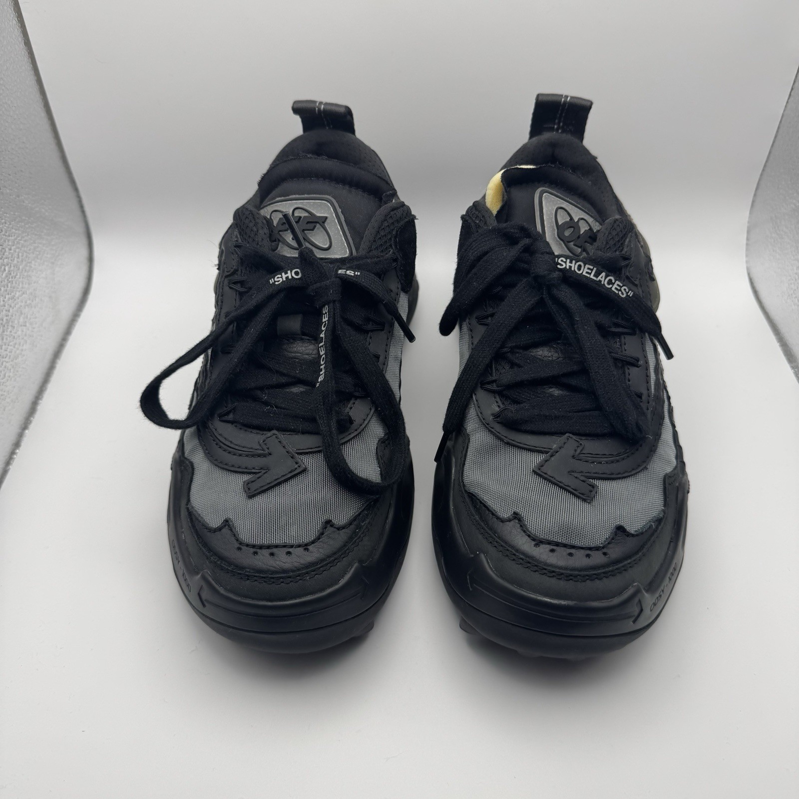 Off-White Odsy-1000 Women’s Size 6 Black Grey Designer Sneakers