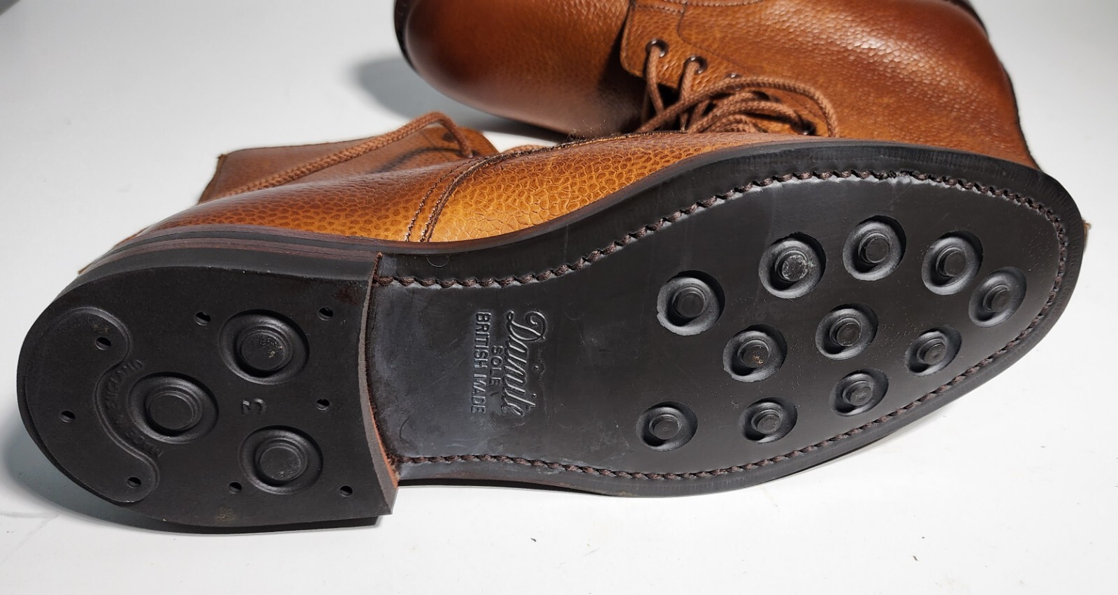 $699 New Crockett & Jones Barnwell 2 Brown Leather Boots Womens 50 C / 5.5 us