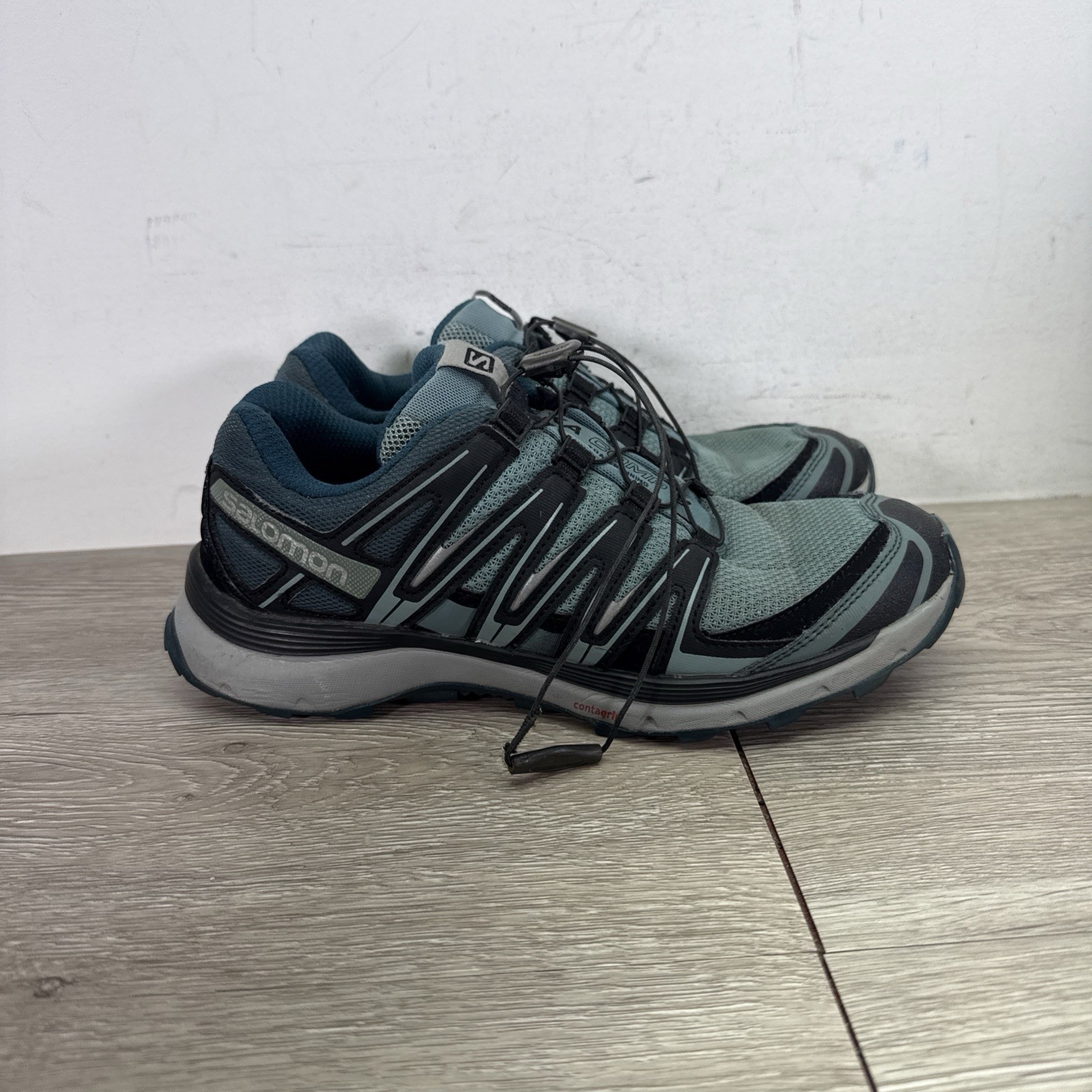 Salomon Womens 8 Green XA Comp 8 Trail Running Contagrip Outdoor Shoes