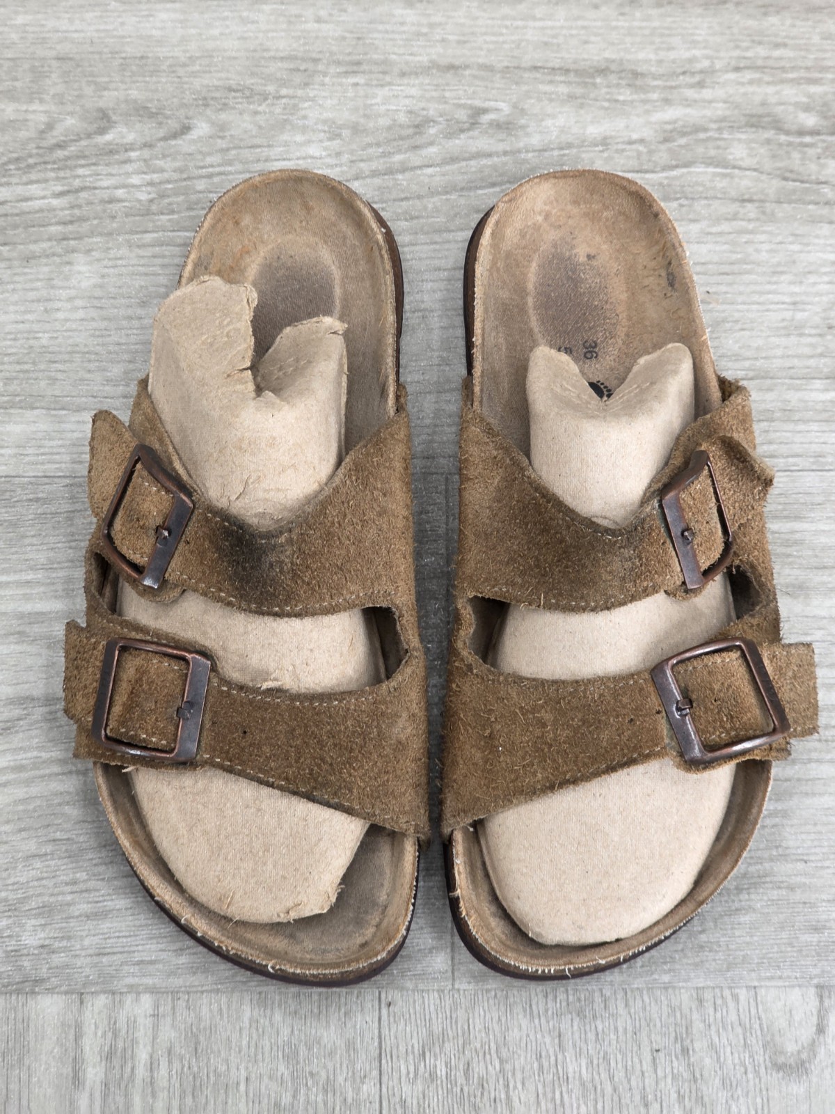 Tula by Birkenstock Women’s Brown Slip On Slide Sandals Size EU 36 US Size 5