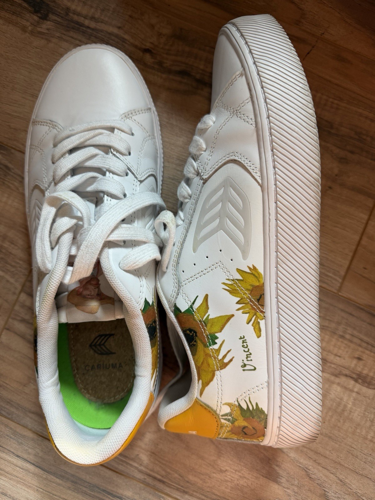 Cariama Van Gogh Museum Canvas Sneakers Art Edition Sunflowers Men’s Size 8.5