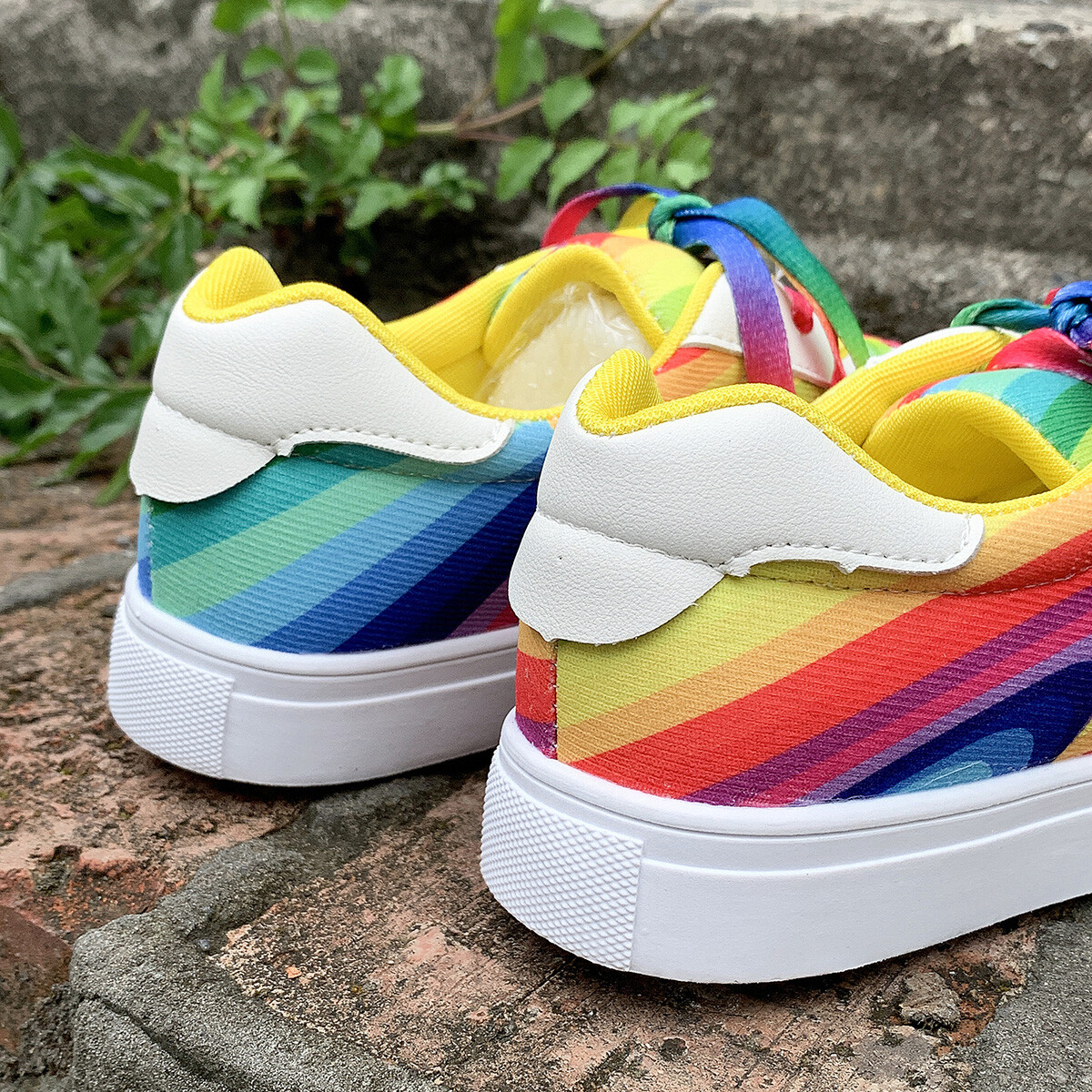 Women’s Rainbow Walking Sneakers Casual Sports Tennis Running Shoes New