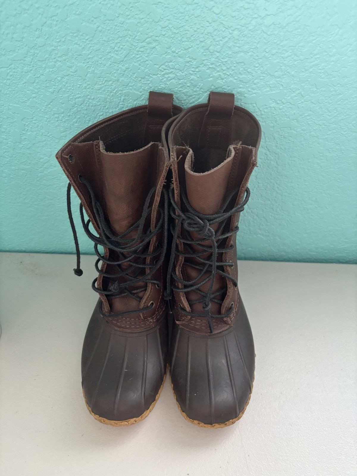 LL Bean Vtg Women’s Unlined Maine Hunting Duck Boots Lace Up Size 8
