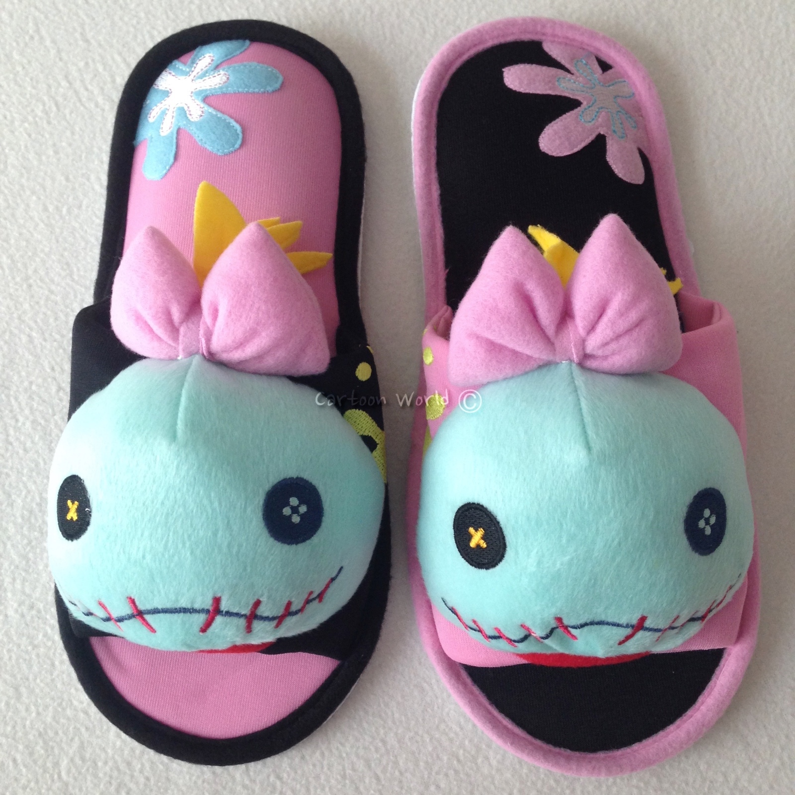 AUTHENTIC Disney Lilo & Stitch SCRUMP Slippers Shoes Sandal US size 6-10 UK 4-8