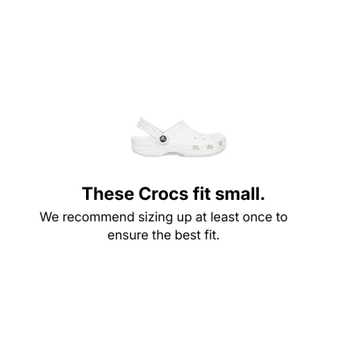 Crocs White Unisex Adult Classic Slip On Sandals Ultra Light Water-Friendly