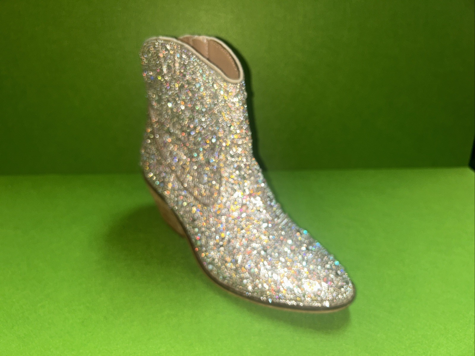 Corkys Shine Bright Clear Rhinestone Boots Western Dance Party Women 8 US
