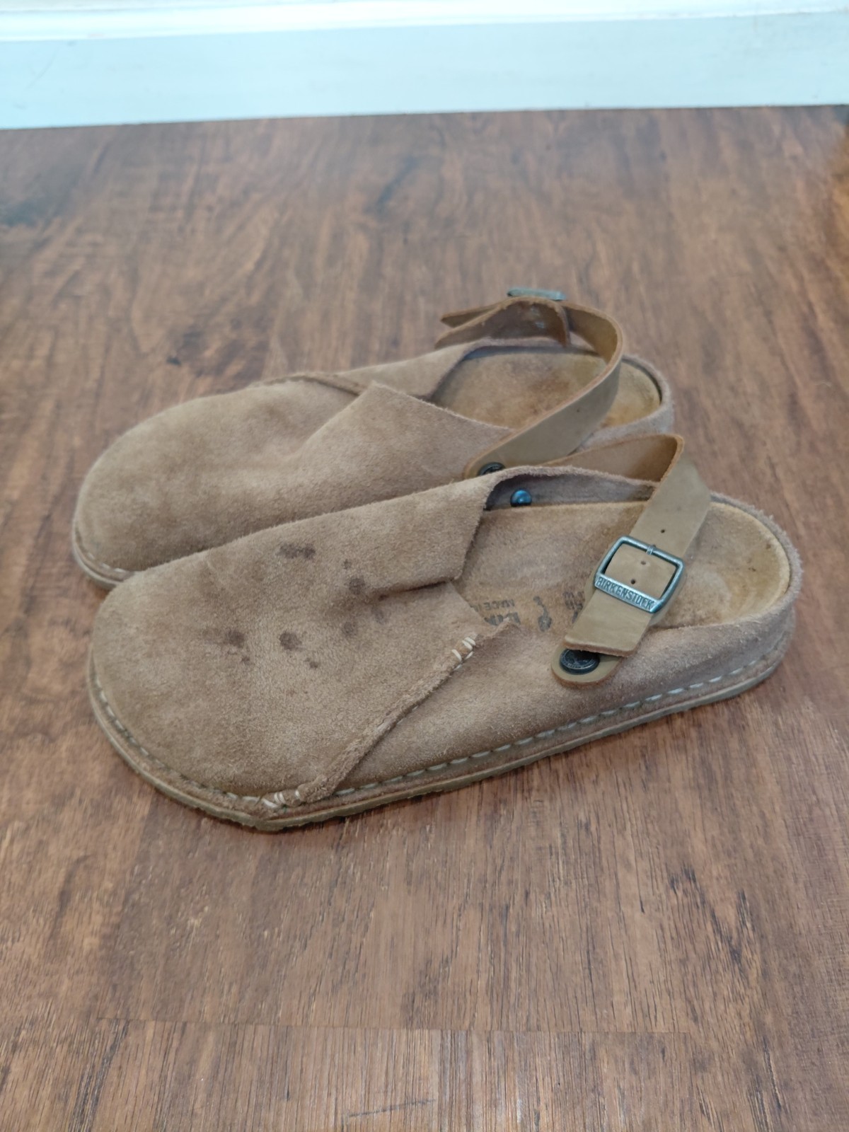 Birkenstock Lutry Premium Slip On Walking Clogs Taupe Women Size 39EU 8US Narrow