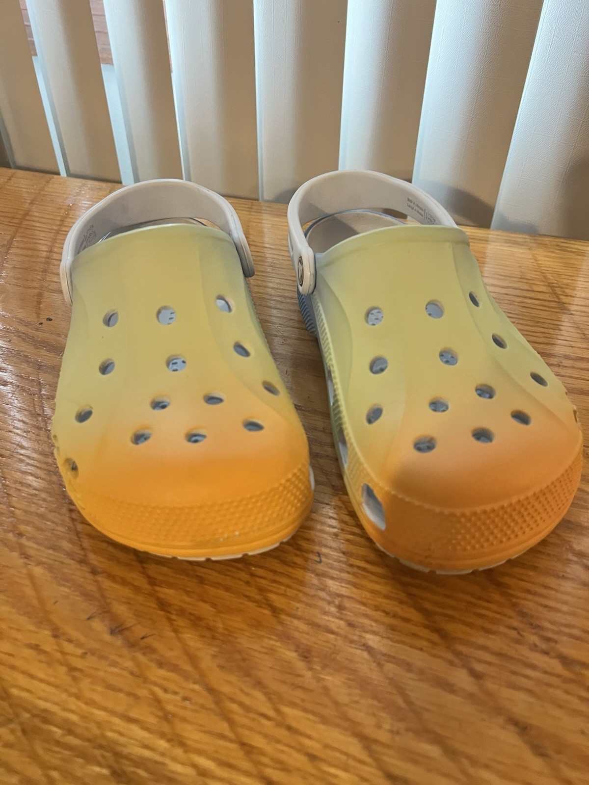 Crocs Adult Unisex Baya Orange Green Blue Slip On Clog Mule Sandals Sz M6 W8