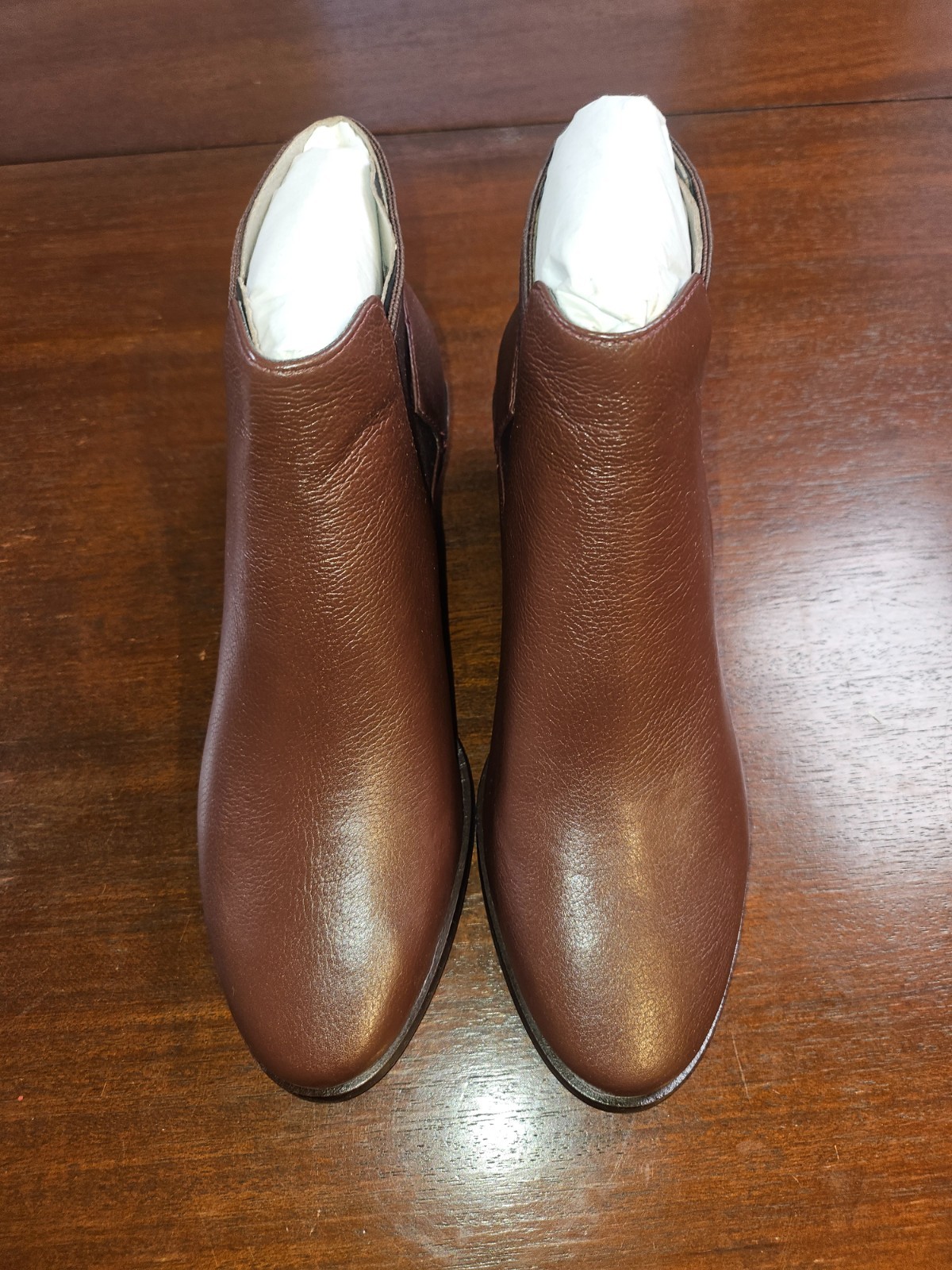 Cole Haan Gia Bootie Womens 5.5B Deep Mahogany New Leather W19960 Ankle Boots