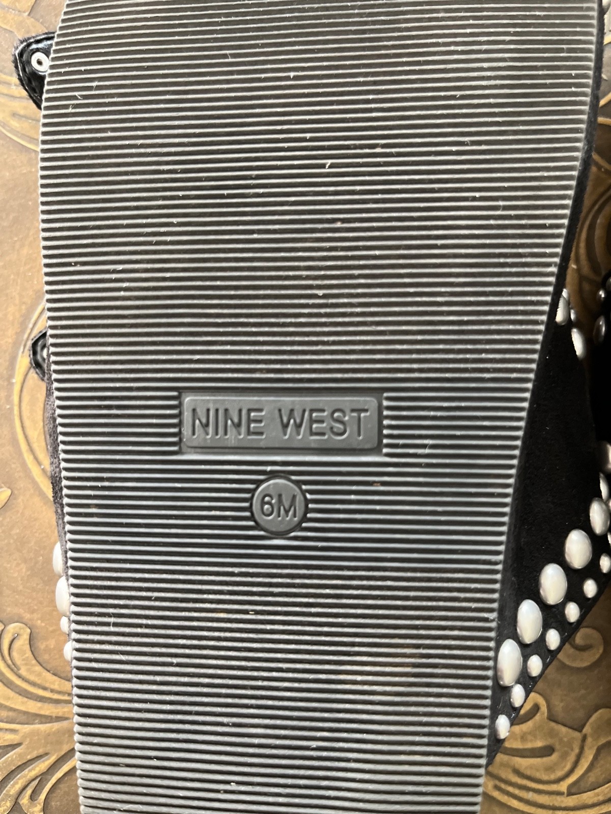 Nine West Women’s Flinne Sandals Black Size 6M Adjustable Summer Slides