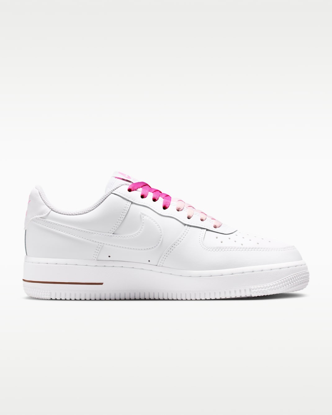 NIKE Women’s Air Force 1 ’07 SE White Playful Pink Fauna Brown White