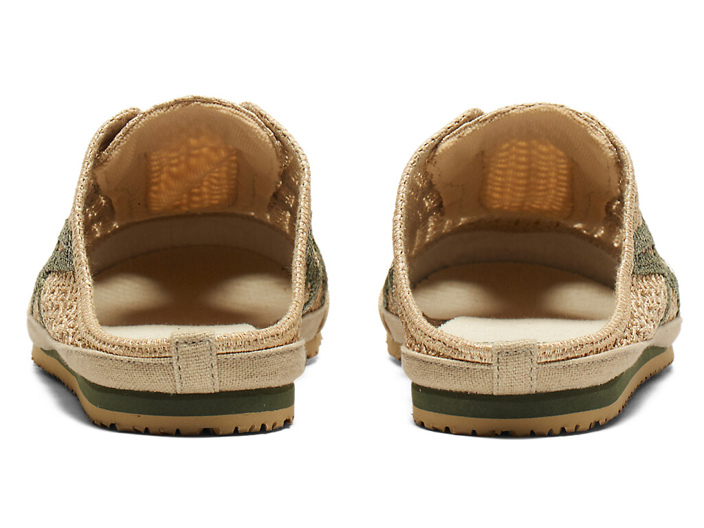 Onitsuka Tiger MEXICO 66 SABOT 1183C123 BEIGE/GREEN US Women size 6.5 EU37.5 UK4