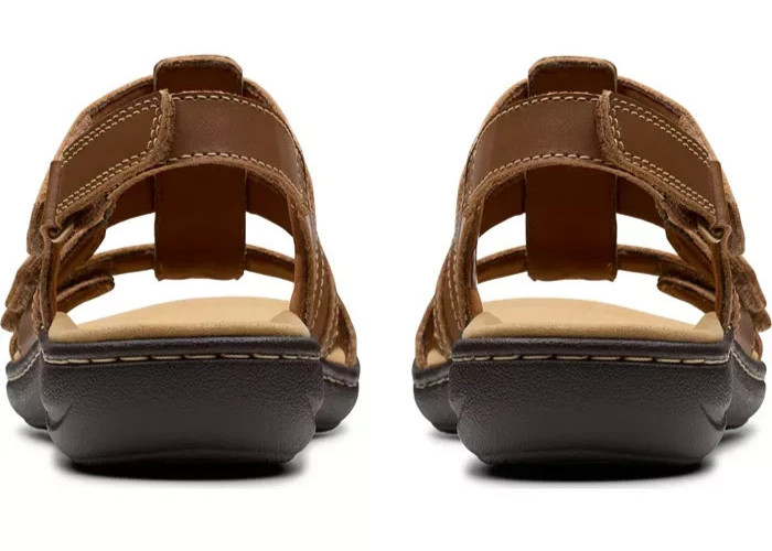 Clarks Women’s Laurieann Ivy Casual Sandals Tan Leather (Select Size)