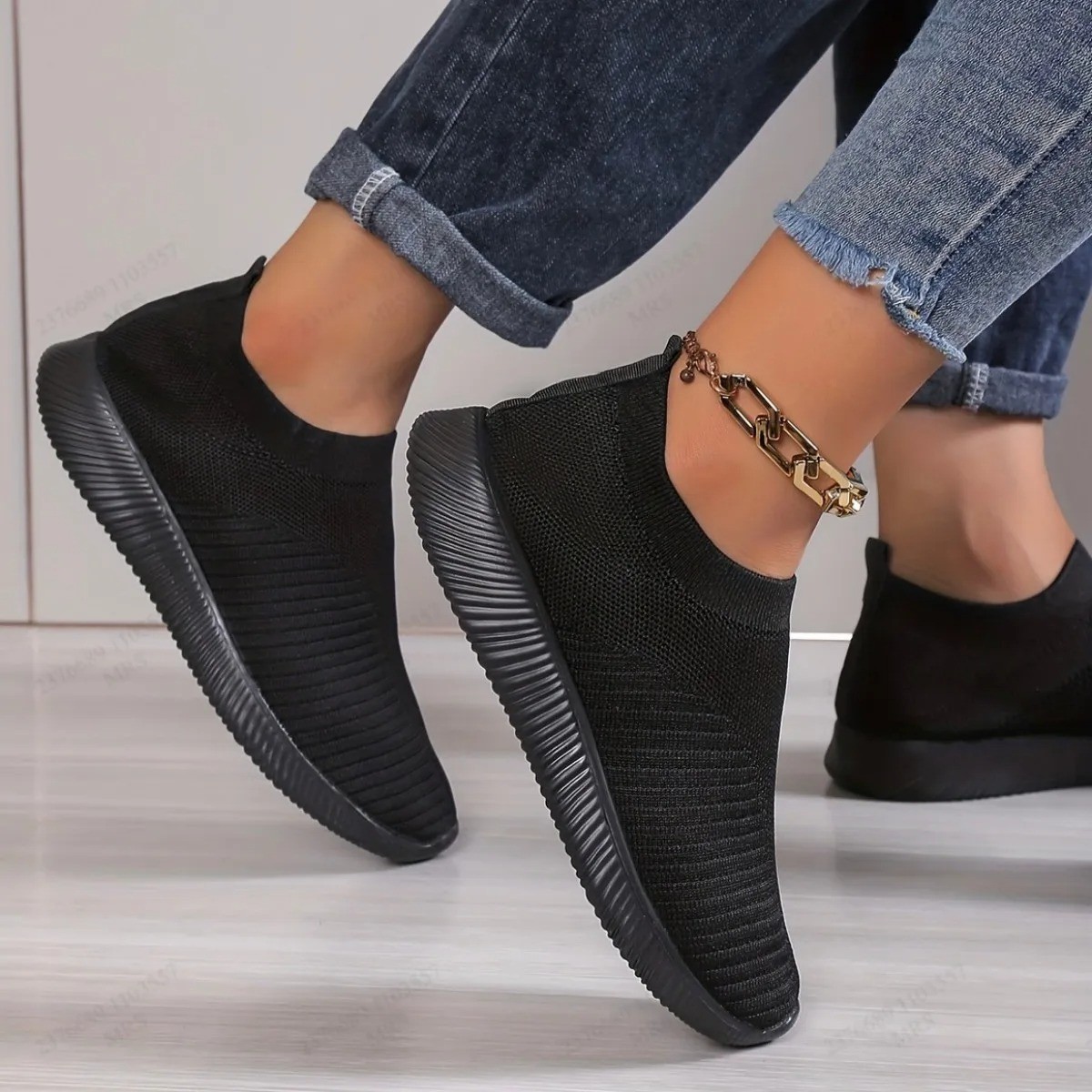 Women Slip On Walking Shoes Breathable Mesh Sneakers Lightweight Comfort