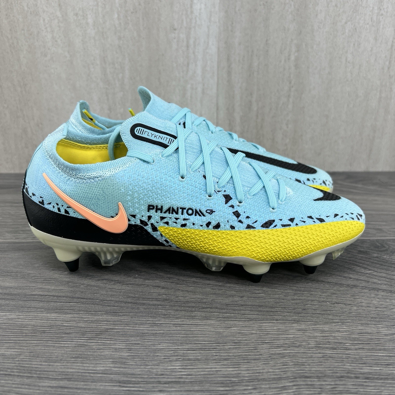 Nike Phantom GT2 Elite DF SG PRO 6.5 Mens 8 Womens Glacier Ice Black Soccer