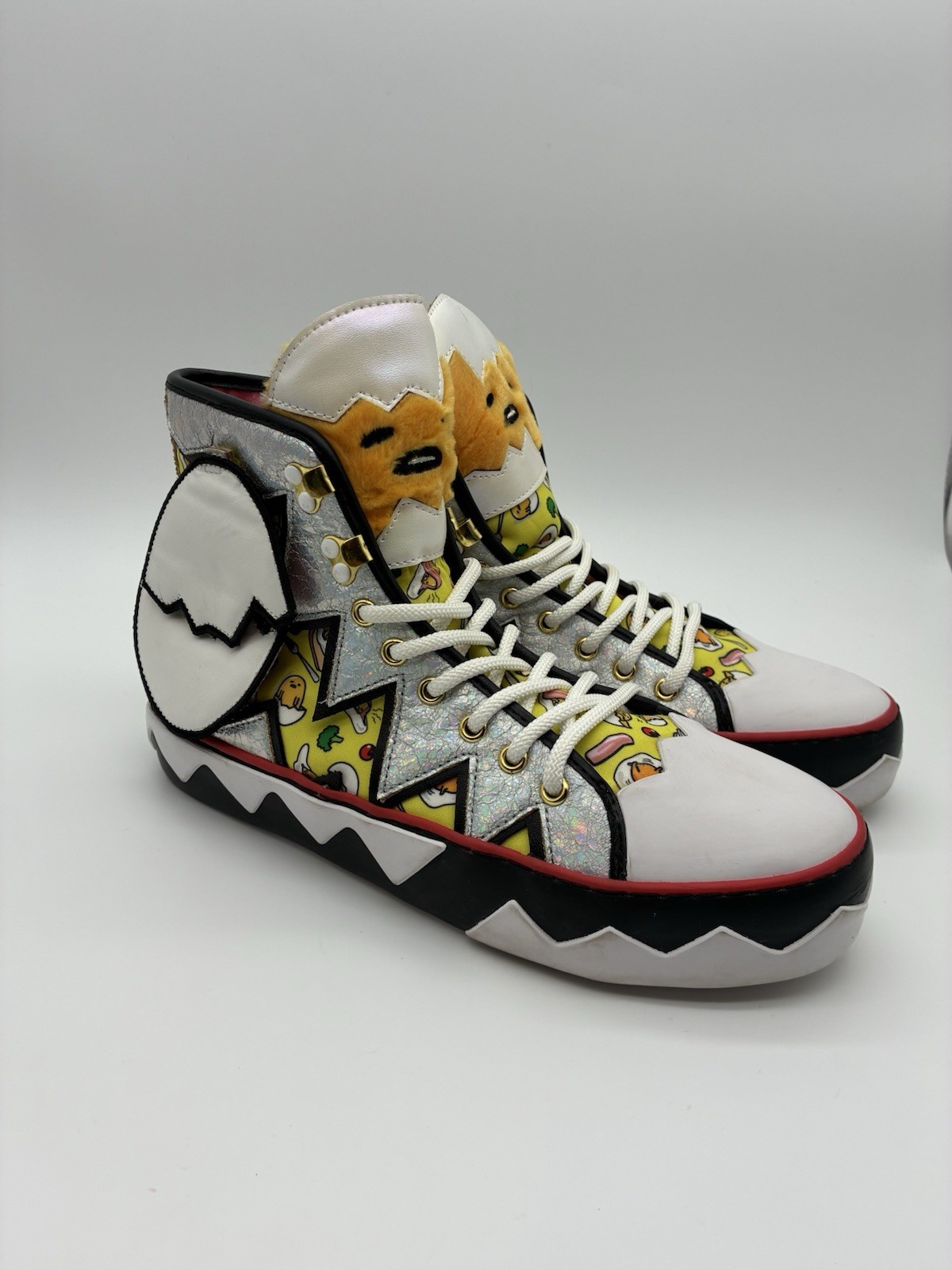 Irregular Choice x Hello Kitty & Friends GUdetama You Crack Me Up Sneakers Sz 39
