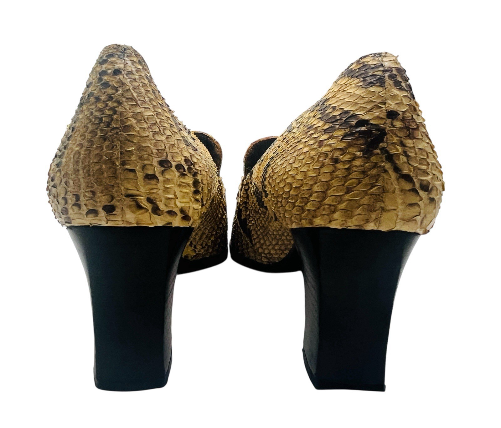Vintage Stuart Weitzman Women’s Snakeskin Pumps Heels Shoes Size 9.5B