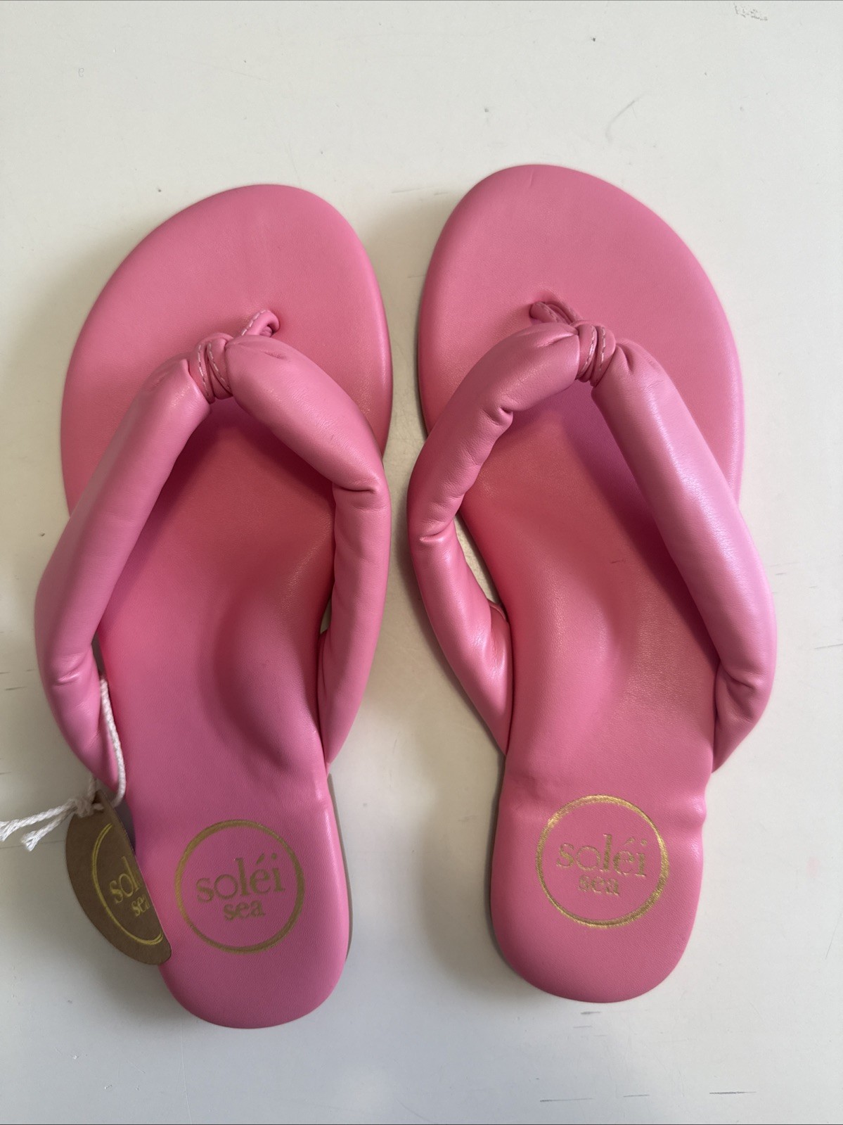 SOLEI SEA SANDALS WOMEN’S GISEL RIO CORAL VEGAN FLIP FLOPS SIZE 6 7 8 NEW NWT