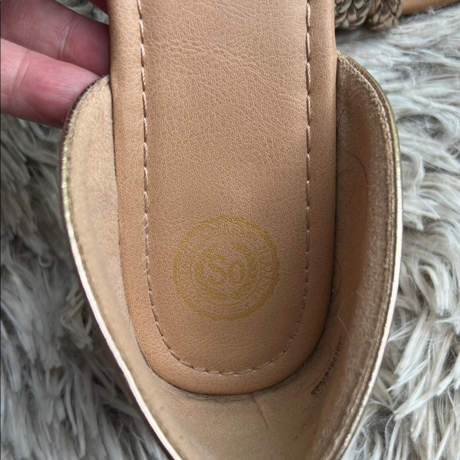 SO Tan Braided Sandals Slip-On