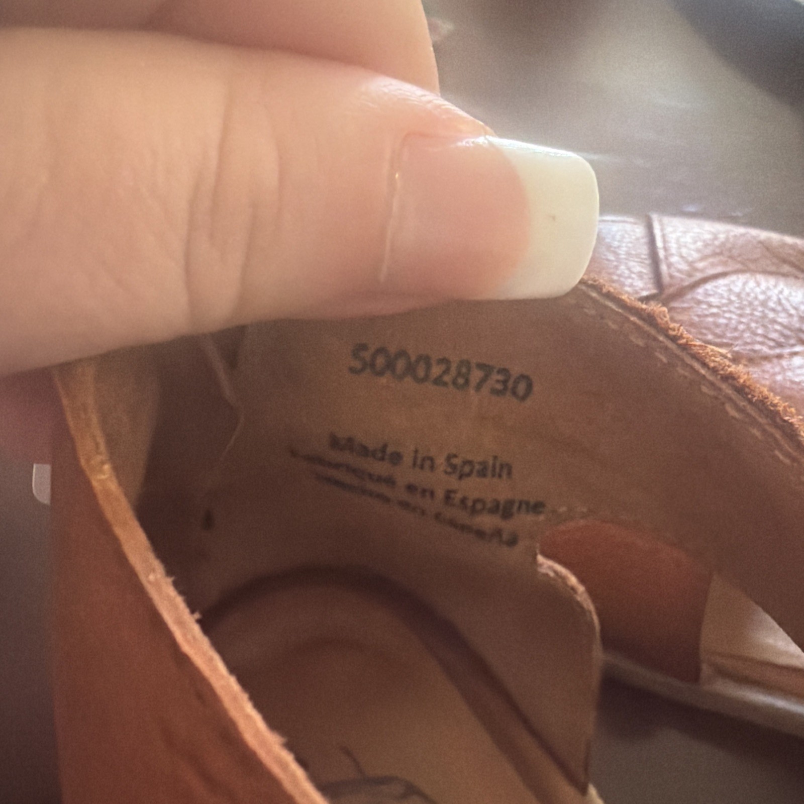 Free People Wanderlust Braided Leather Flats Cognac Brown Size 7.5
