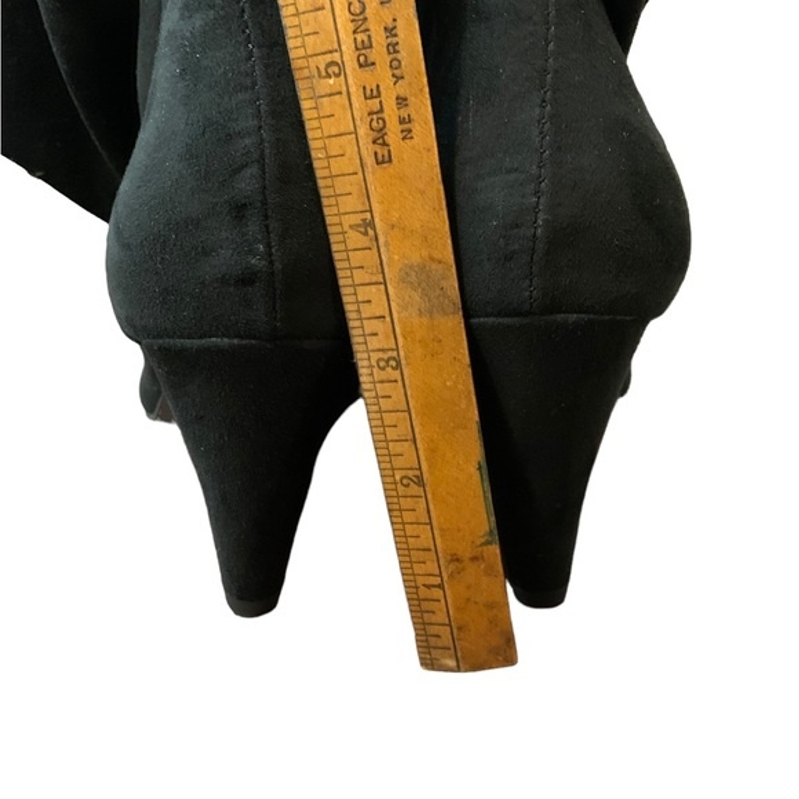 Worthington | Lara Black Suede Scrunch Knee High Boot 6M