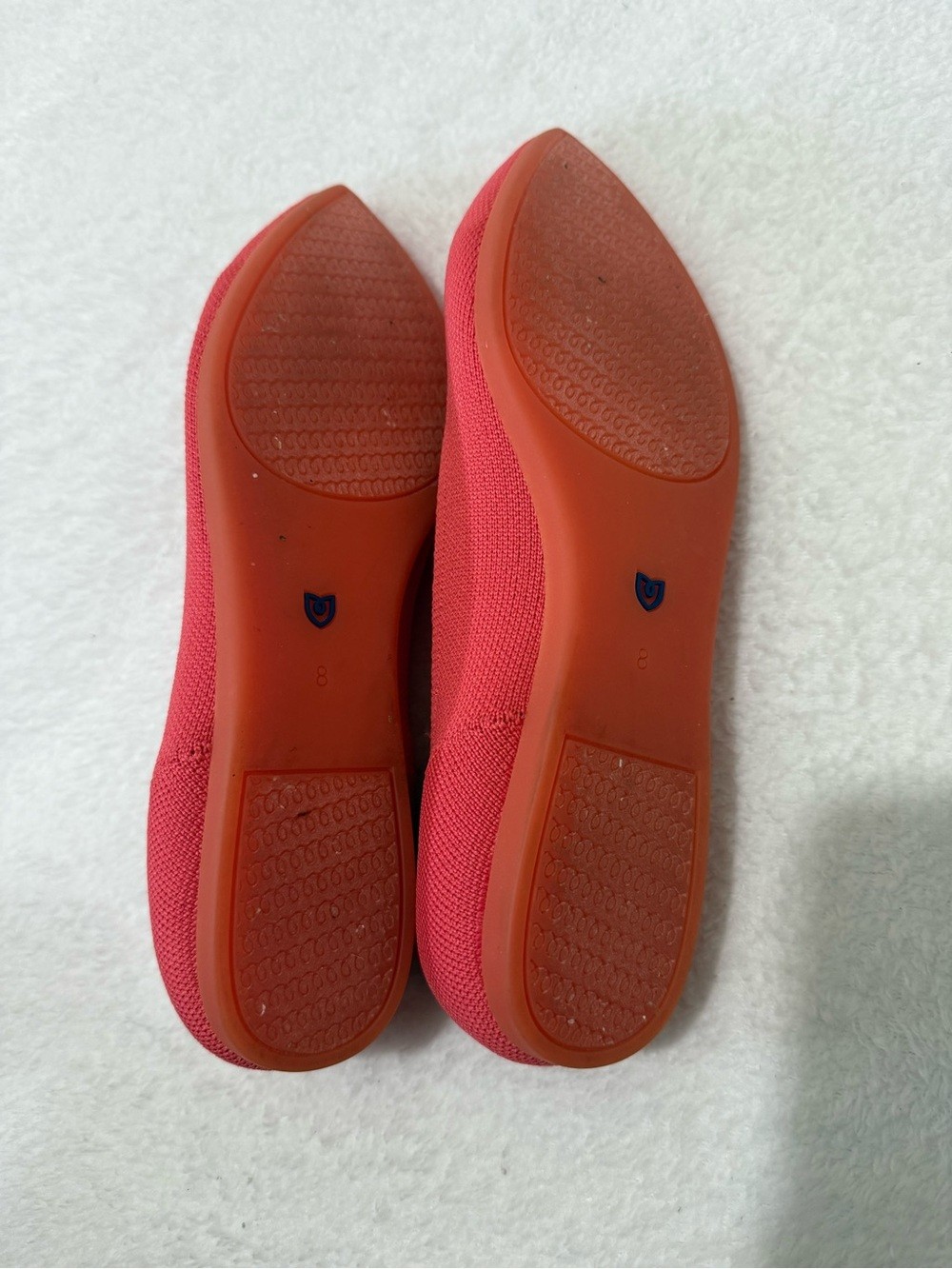 Rothys The Point Flats in retired Persimmon Size 8