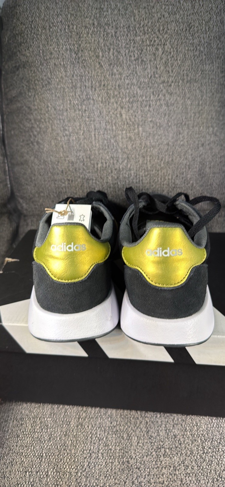 Adidas Run 60S 2.0 Black And Gold WOMEN’S Size 9 NEW In Box