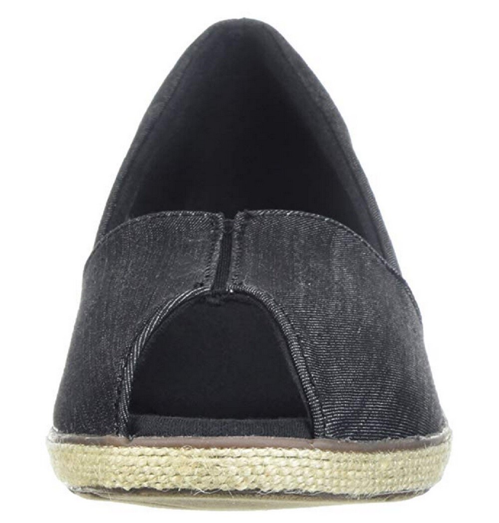 Grasshoppers Women’s Garnet PEEP Toe Sneaker Black, Size 9.5 Med