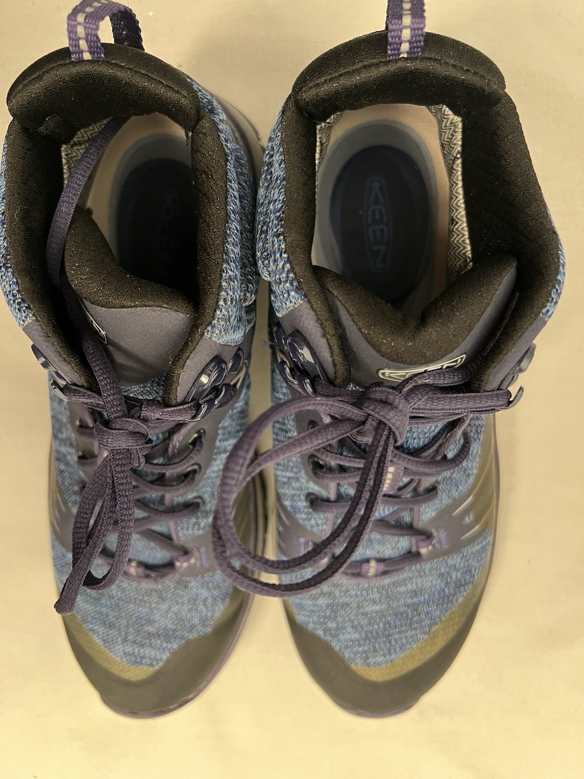 Keen Terradora High Top Blue Purple Waterproof Hiking Boots Women’s Us 7