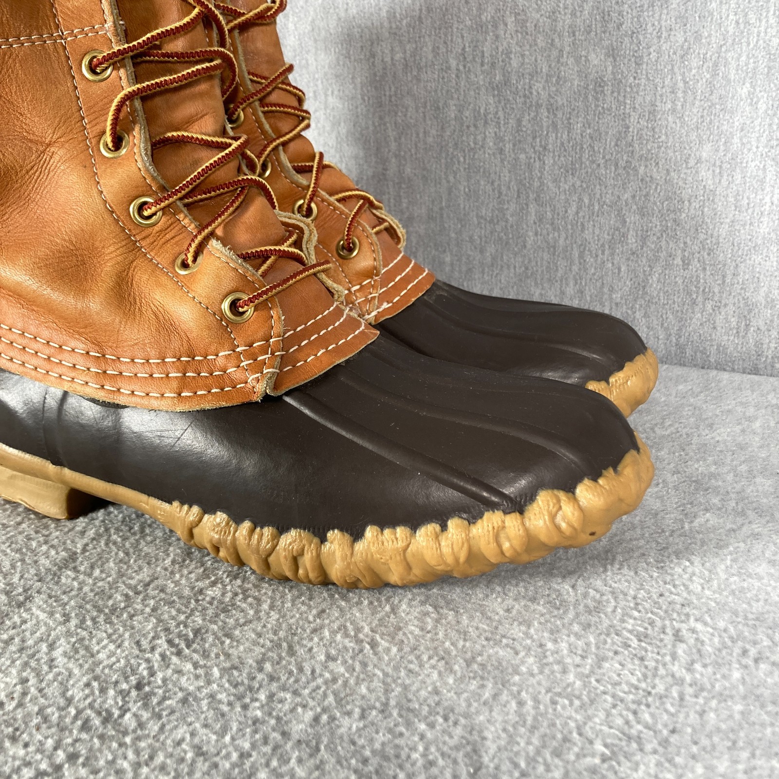 VTG LL BEAN Maine Hunting Shoe Boots Womens 6 N Tan Brown Bean Boots Waterproof