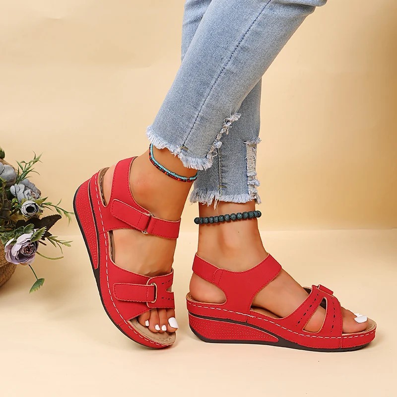2026 NEW Women’s Orthopedic Wedge Sandals Soft Sole Comfort Summer Walking Shoes