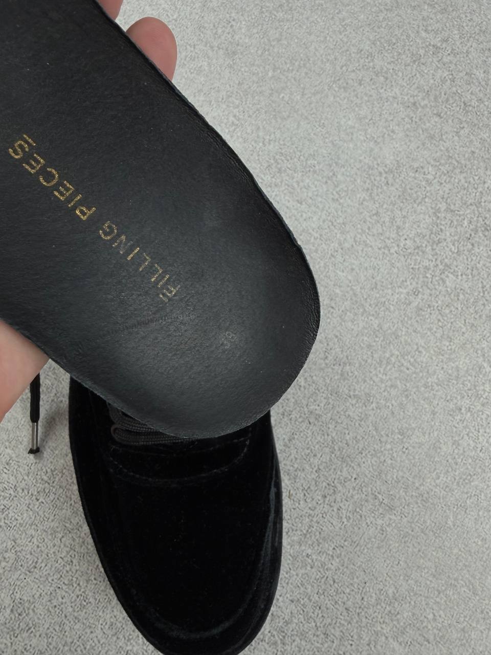 Filling Pieces Low Eva Velvet Black Sneakers Size 38 Duties Paid (USA)