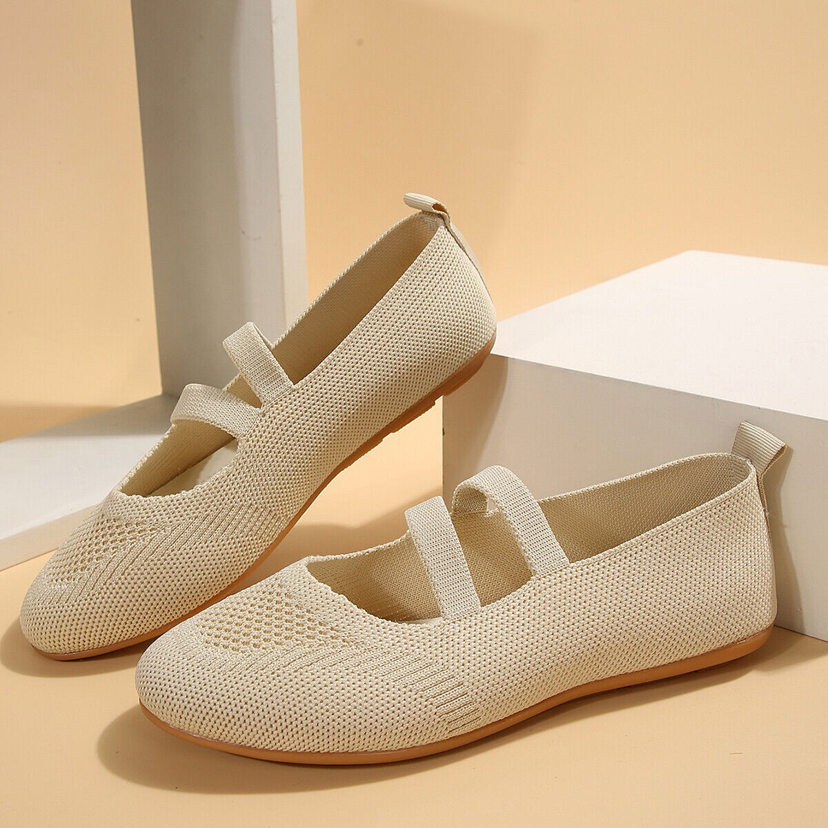 Womens Flats Shoes Casual Ladies Slip on Round Toe Walking Dress Shoes