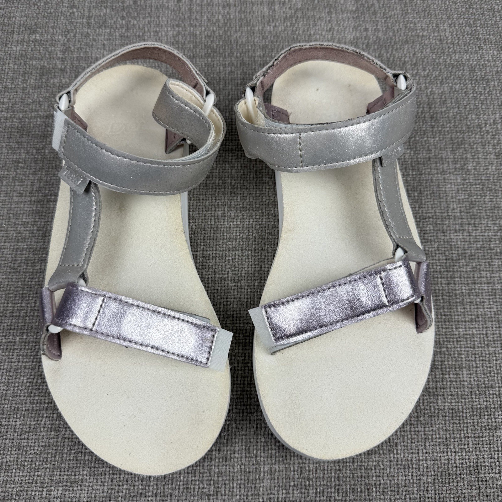 Women’s Teva Midform Universal Shimmer Sandal White Metallic Pearl Multi Size 7