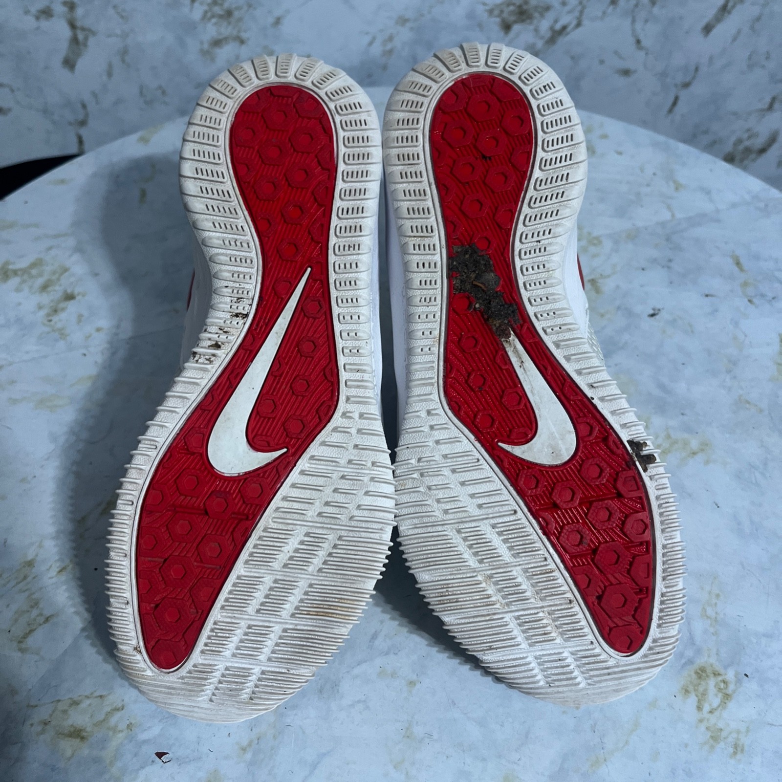 Nike Zoom Hyperace 2 Womens Size 7 Volleyball Shoes White Red Athletic Sneakers