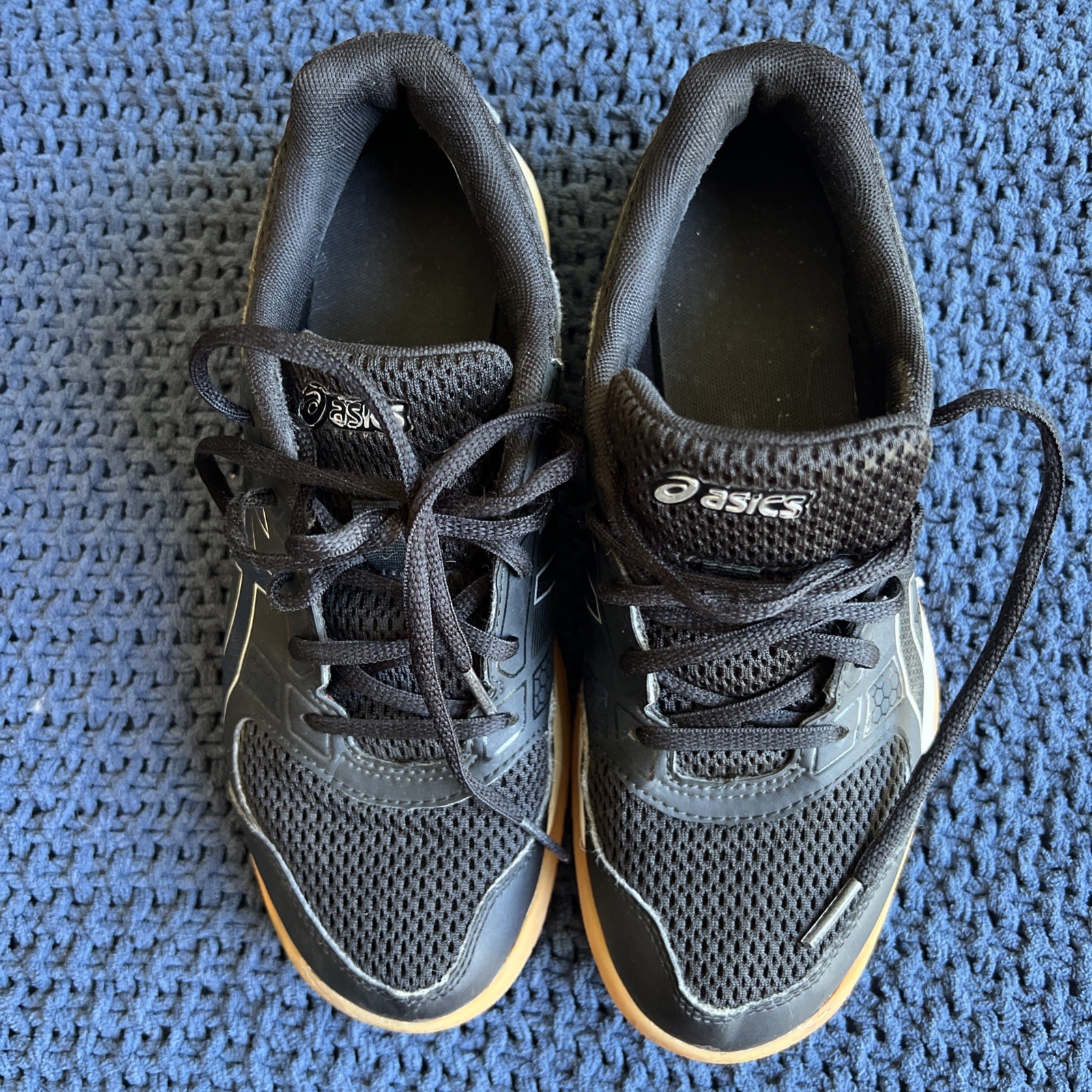 Asics Gel Rocket Volleyball Athletic Shoes Womens US Sz 6.5, EU 37.5 Black B756Y