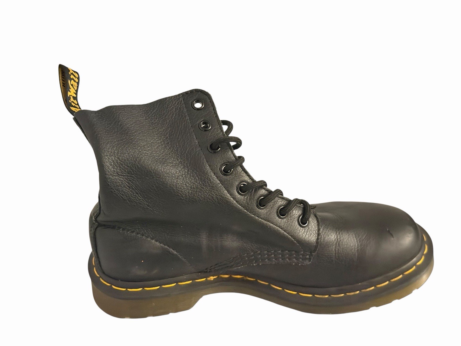 Dr. Martens Pascal 1460 Virginia Leather Boots for Women Size US 8L Black