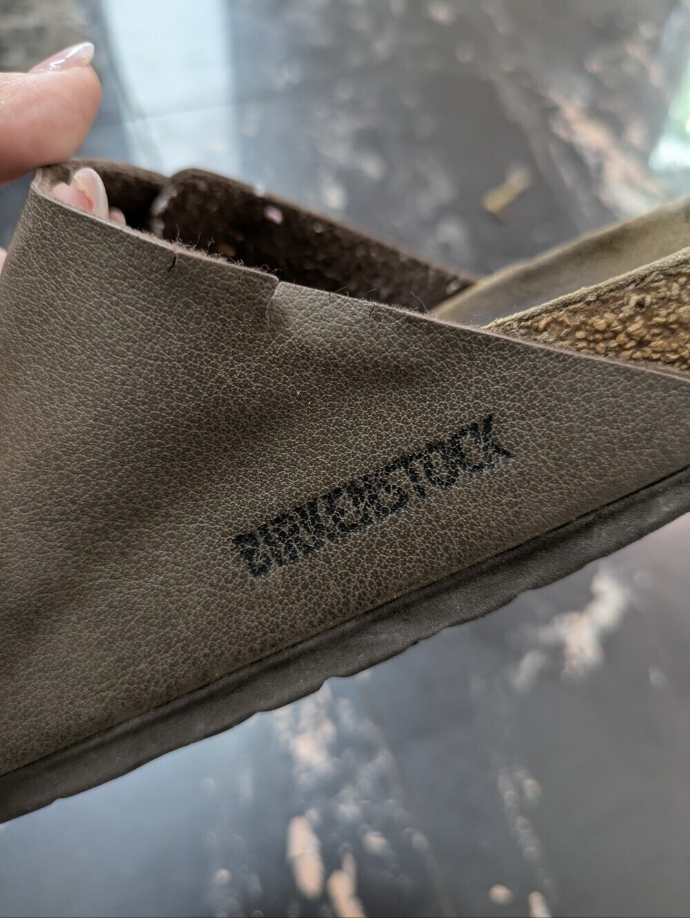 Birkenstock Mocha Brown Arizona Slides Size 36