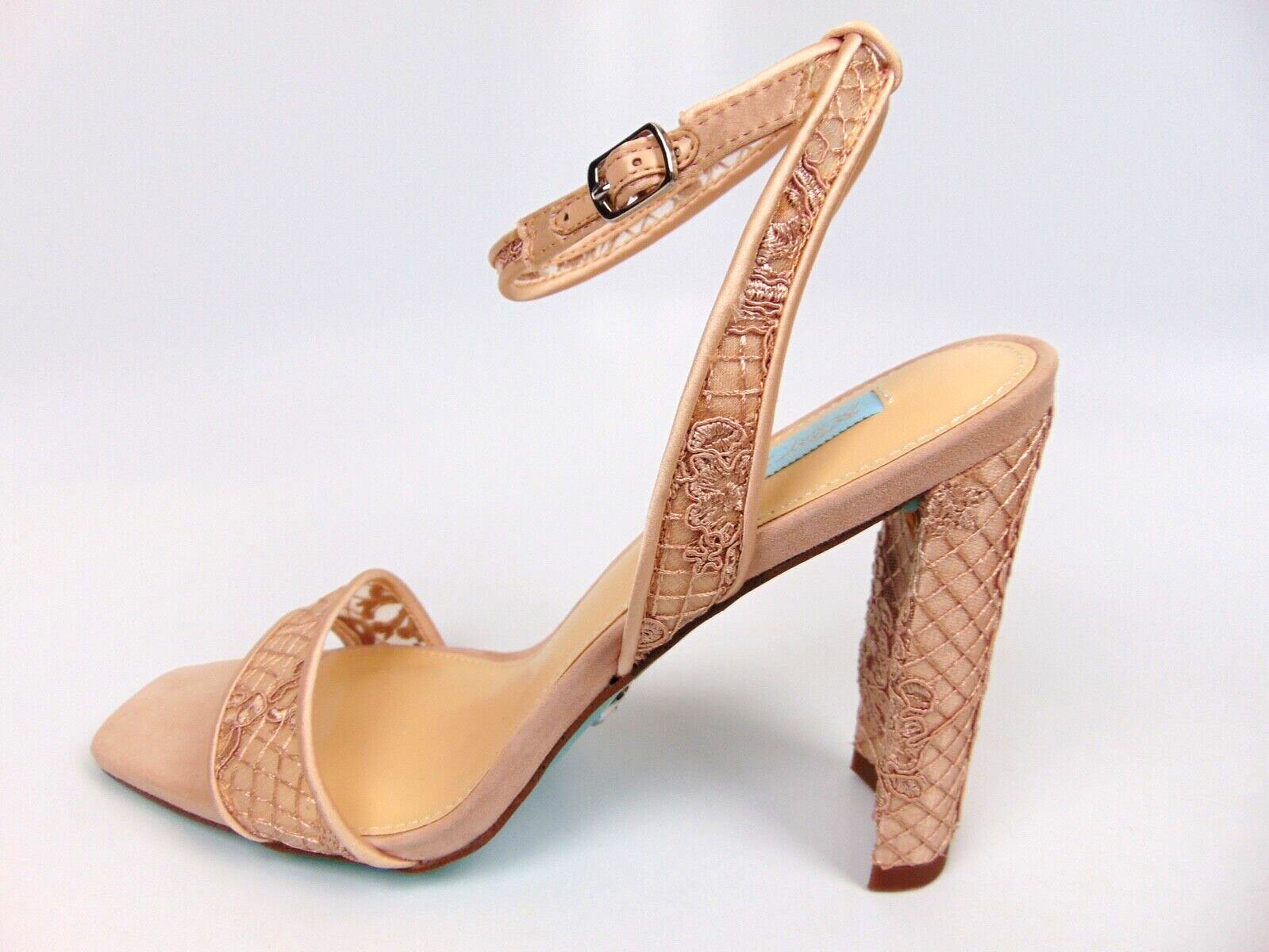 NEW! Betsey Johnson KANI Women Evening Heels Dress Sandals Size 9.5 M, Pale Nude