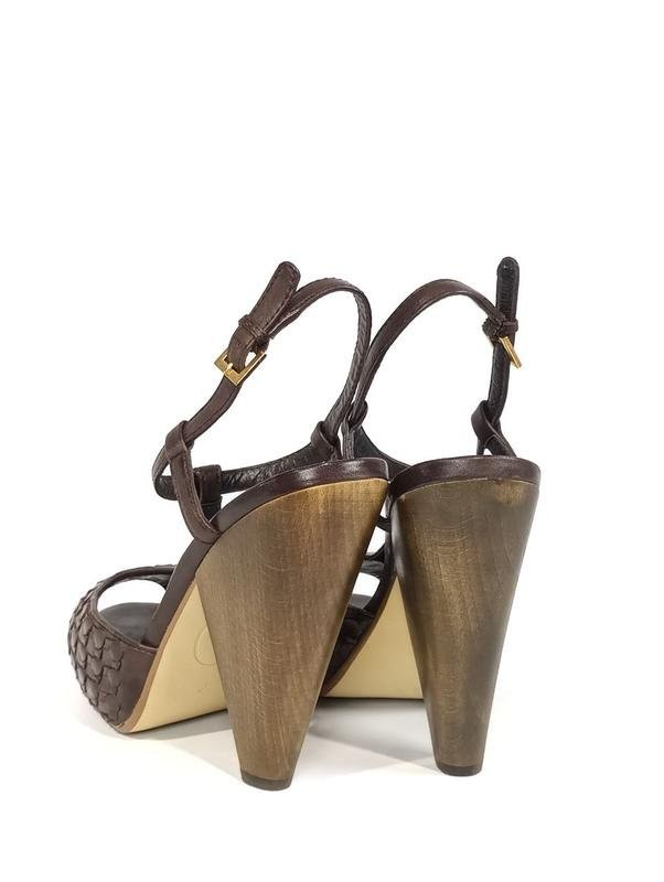 women ash heels brown leather 39 #5A0J